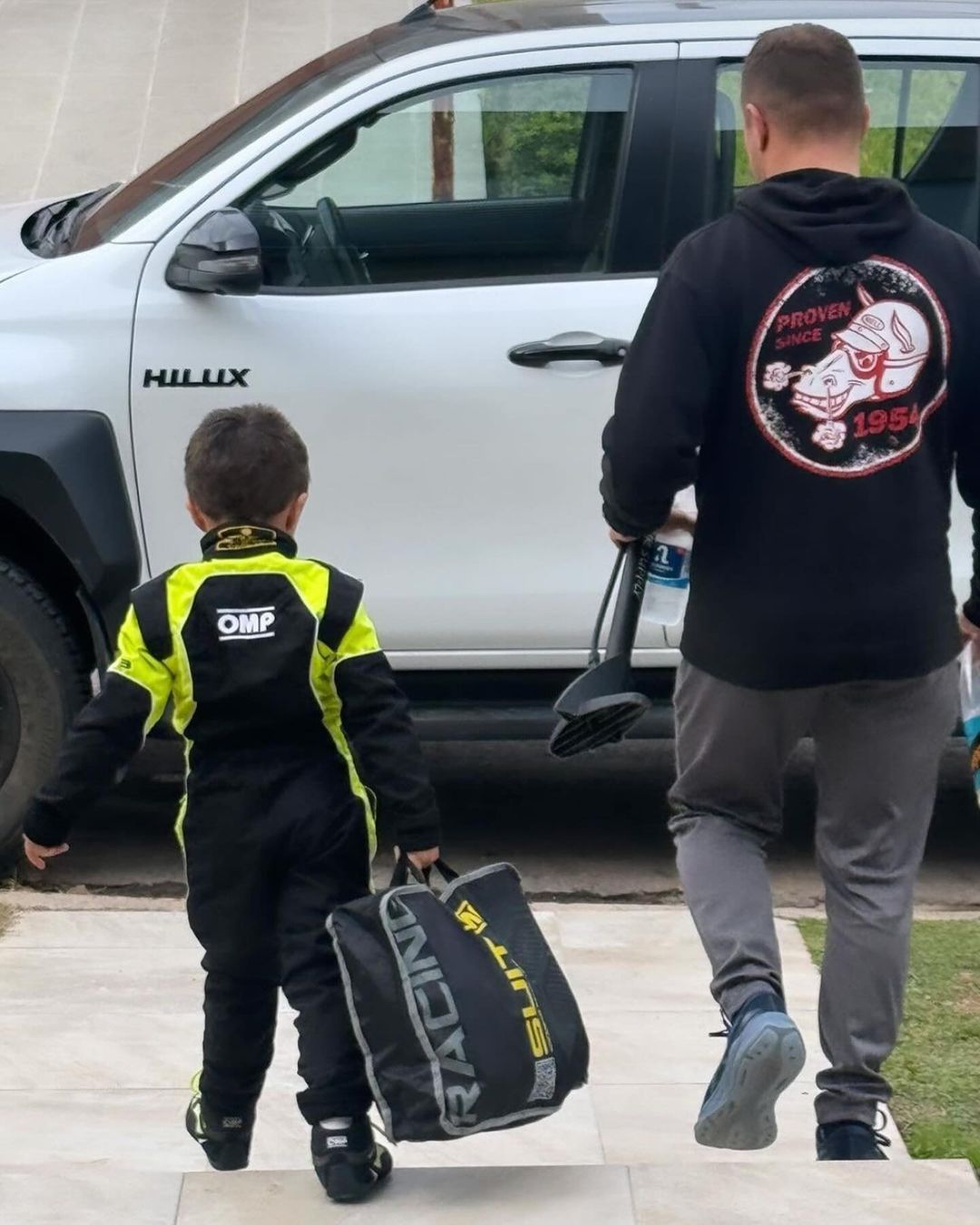 Mirá las imágenes de Mariano Werner y sus hijos: werner kartin 03.jpg